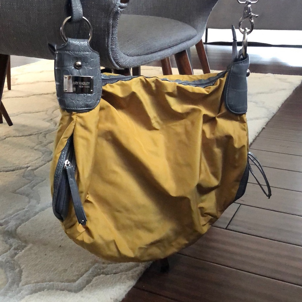 Yellow and grey handbag!